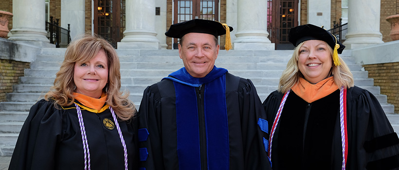 Faculty at the Tenure Ceremony