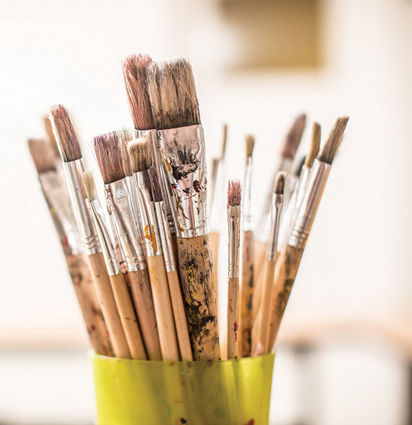 Art, paint brushes