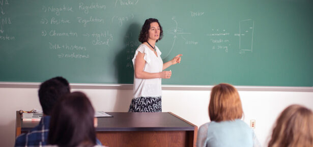 Cedar Crest Professor in the classroom